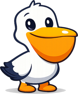 WordGulp pelican mascot